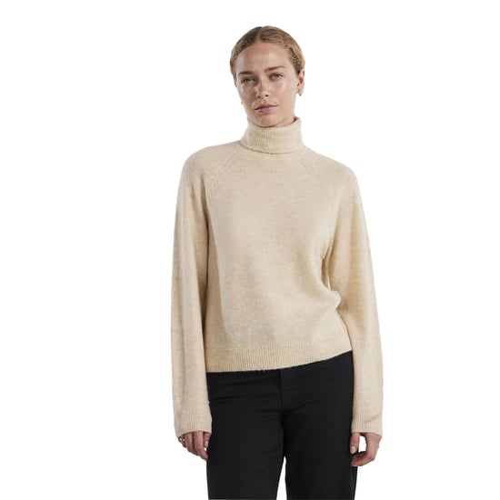Pieces - Sweatshirt für Damen, Rollkragen, Raglanärmel (Weißkappe Grau) - Image 1