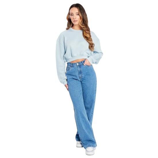 Be You - Sweatshirt für Damen, kurz geschnitten, leger (Blau) - Image 1