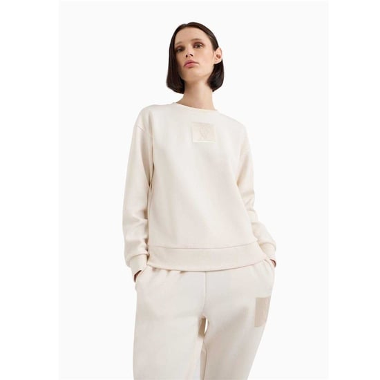 Armani Exchange - Sweatshirt für Damen, Rundhalsausschnitt, Regulär (Hellbeige) - Image 1