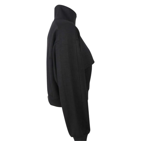 Biba - Kurzes Sweatshirt für Damen, Weiter Stehkragen (Schwarz) - Image 3
