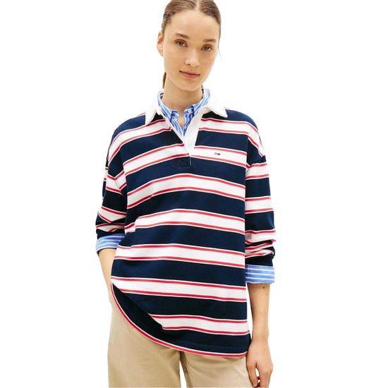Tommy Jeans - Sweatshirt für Damen, Rugby, leger (Dunkel-Marineblau) - Image 4