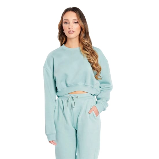 Be You - Sweatshirt für Damen, kurz geschnitten, leger (Salbei) - Image 2