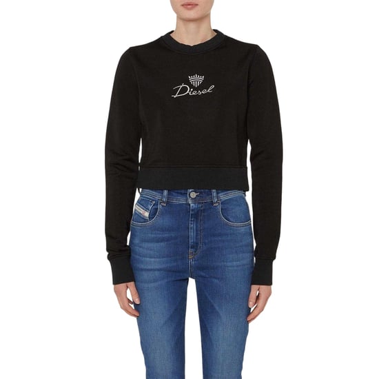 Diesel - Kurzes Sweatshirt für Damen, Schmal (Schwarz) - Image 3