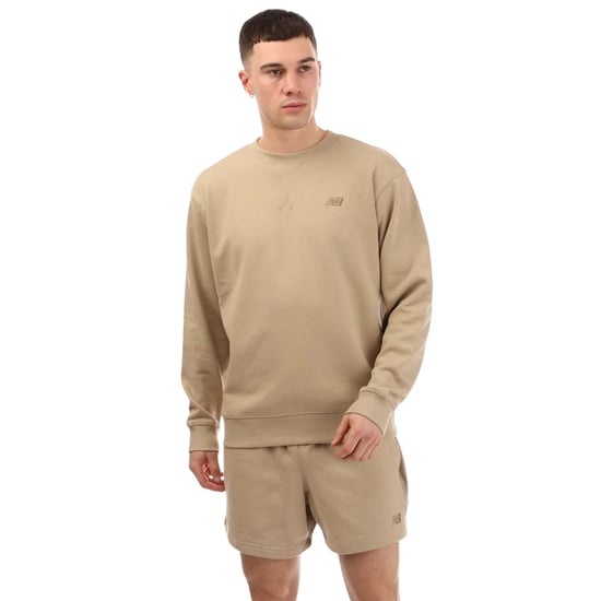 New Balance - Sweatshirt für Herren, Rundhalsausschnitt, Sweatshirt-Stoff (Steinfarben) - Image 2