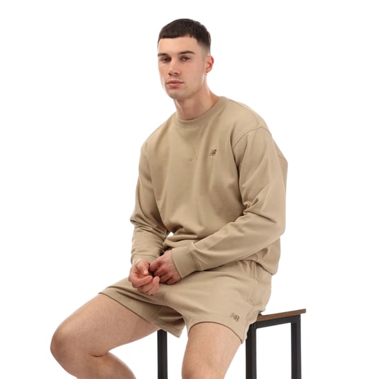 New Balance - Sweatshirt für Herren, Rundhalsausschnitt, Sweatshirt-Stoff (Steinfarben) - Image 4