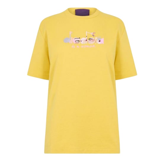 Diadora - T-Shirt für Damen, Rundhalsausschnitt (Gelb) - Image 1