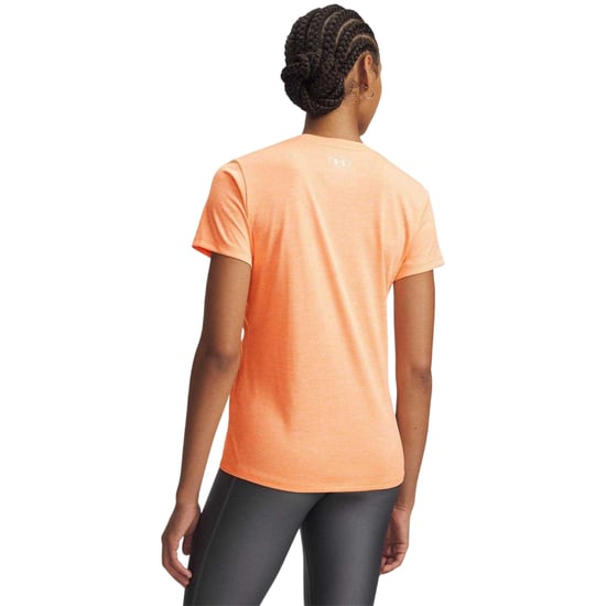 Under Armour - T-Shirt für Damen, V-Ausschnitt, lose Passform (Orange) - Image 2