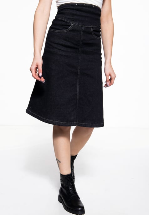Queen Kerosin Damen A-Linien Rock - Image 1