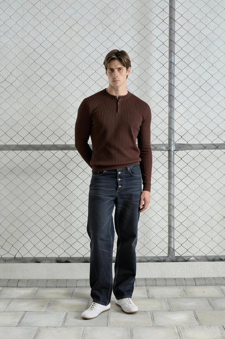Slim Fit Langarmhemd mit Button-Down-Kragen - Image 3