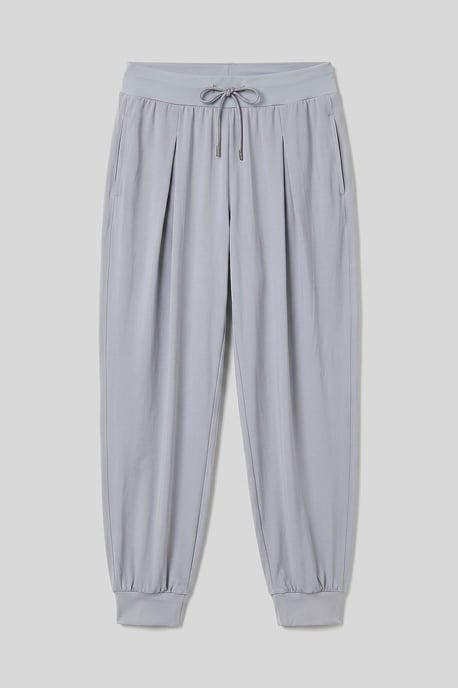Hüftlange dünne Jersey-Jogginghosen mit Tasche - Image 3