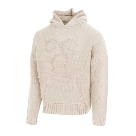 Miso - Sweatshirt für Damen, Schleifendetail, leger (Cremefarbe) - Image 3