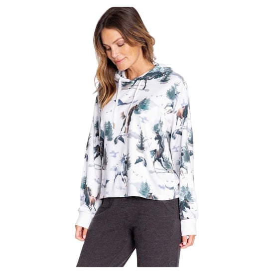 PJ Salvage - Kapuze mit Kordelzug für Damen, leger (Naturweiß) - Image 1