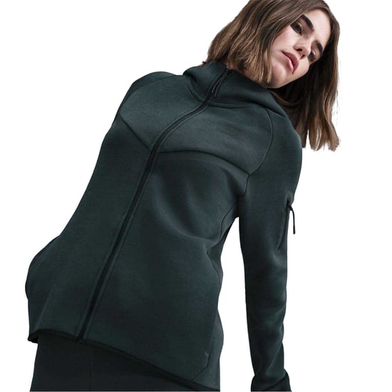 Nike - "Windrunner" Hoodie mit durchgehendem Reißverschluss für Damen, Fleece (Algen/Schwarz) - Image 1