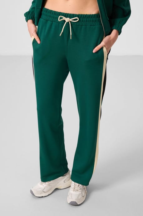 Gestreifte Palazzo-Hose mit Kordelzugbund - Image 2