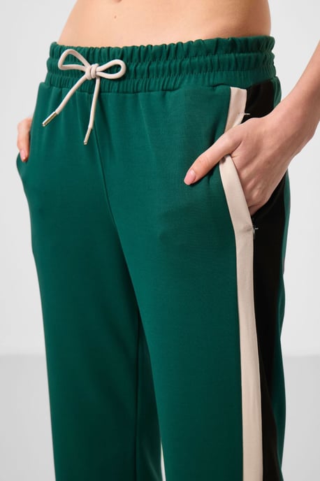Gestreifte Palazzo-Hose mit Kordelzugbund - Image 3