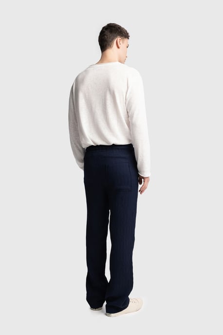 Strukturierte Regular Fit Jogginghose mit Kordelzug - Image 3