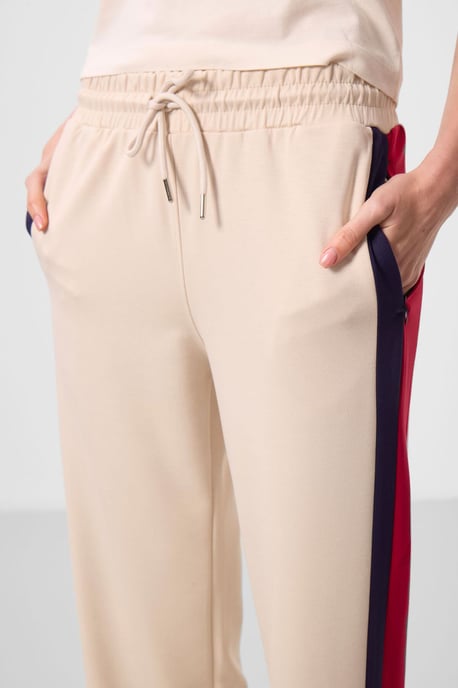 Gestreifte Palazzo-Hose mit Kordelzugbund - Image 3