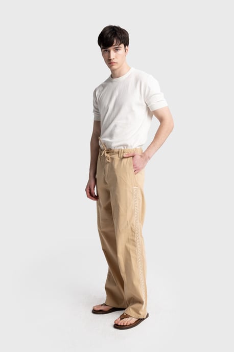 Herren Popeline Baumwolle Gerade-Form Hose - Image 3