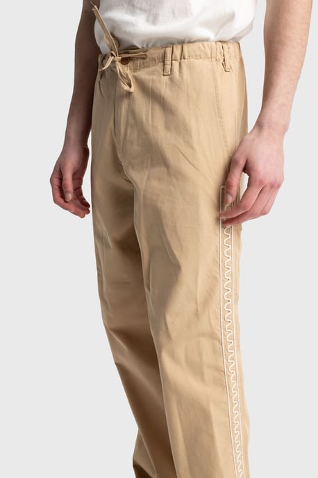 Herren Popeline Baumwolle Gerade-Form Hose - Image 6