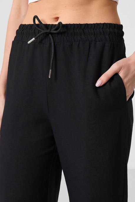 Palazzo-Hosen mit elastischem Bund in Mittelhoch - Image 3
