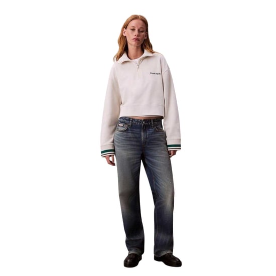Calvin Klein - Sweatshirt für Damen, Fleece (Kreide) - Image 5