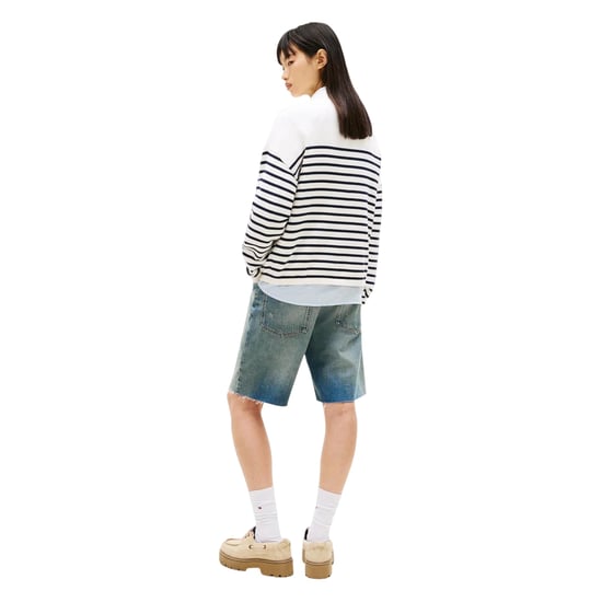 Tommy Jeans - Sweatshirt für Damen, Rundhalsausschnitt, gerippt (Antikweiß) - Image 3