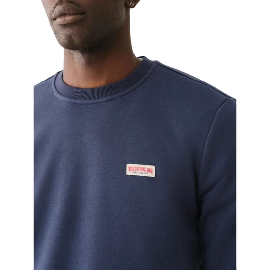 True Religion - Sweatshirt für Herren, Rundhalsausschnitt (Kleid Blau) - Image 4