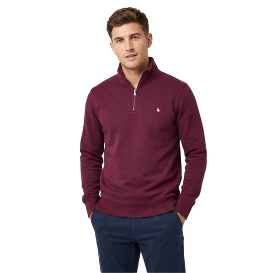 Jack Wills - "Barchester" Sweatshirt für Herren, mit kurzem Reißverschluss (Feige) - Image 3