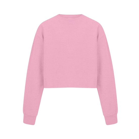 Miso - Kurzes Sweatshirt für Damen, leger (Pink) - Image 1