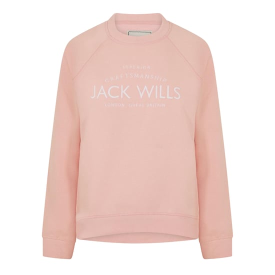 Jack Wills - "Hunston" Sweatshirt für Damen, Rundhalsausschnitt (Hellrosa) - Image 2