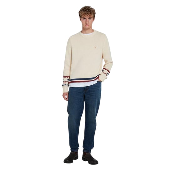 Farah - "Alverstone" Sweatshirt für Herren, Regulär (Cremefarbe) - Image 1