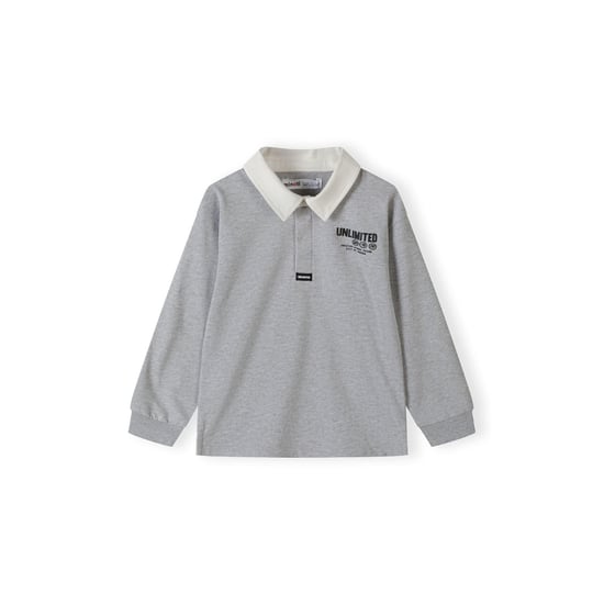 Minoti - Poloshirt für Jungen, Langärmlig (Grau) - Image 1