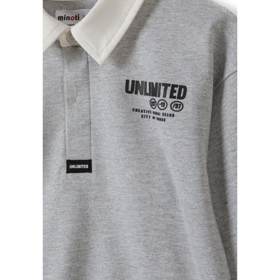 Minoti - Poloshirt für Jungen, Langärmlig (Grau) - Image 3