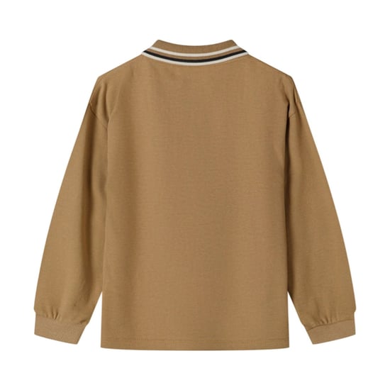 Minoti - Poloshirt für Jungen, Langärmlig (2er-Pack) (Schwarz/Braun) - Image 3