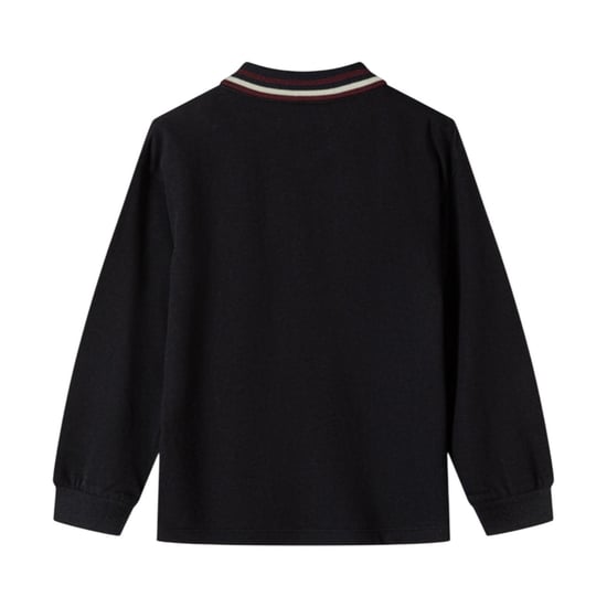 Minoti - Poloshirt für Jungen, Langärmlig (2er-Pack) (Schwarz/Braun) - Image 4