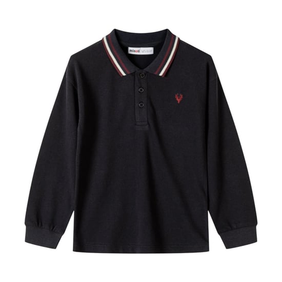Minoti - Poloshirt für Jungen, Langärmlig (2er-Pack) (Schwarz/Braun) - Image 6