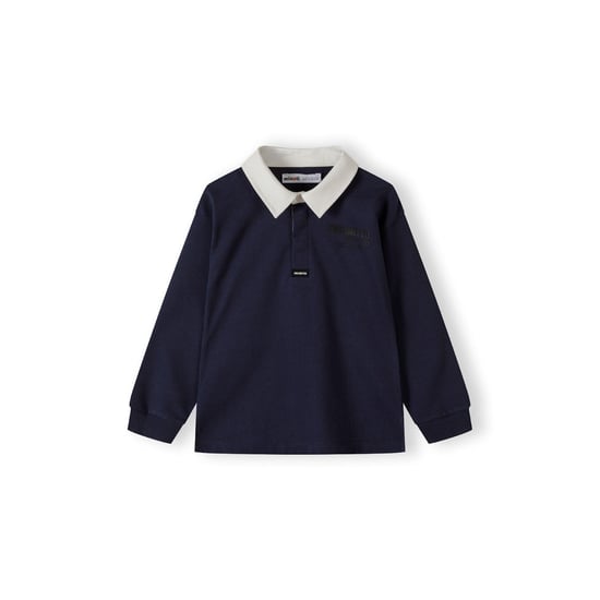 Minoti - Poloshirt für Jungen, Langärmlig (Dunkles Marineblau) - Image 2