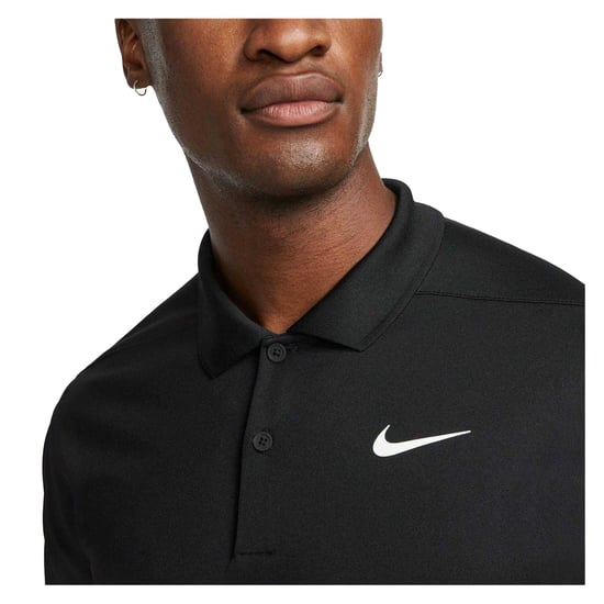 Nike - "Victory" Poloshirt für Herren, Dri-FIT, Emblem (Schwarz/Weiß) - Image 4
