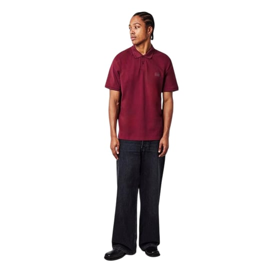 Hugo - Poloshirt für Herren, Mit Kragen, kurzärmlig (Dunkelrot) - Image 3