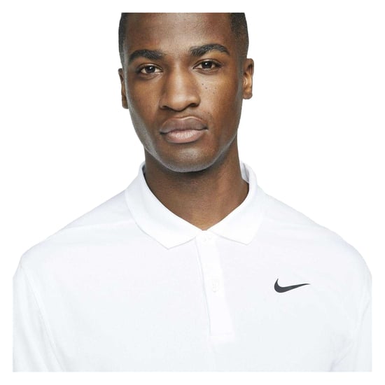 Nike - "Victory" Poloshirt für Herren, Dri-FIT, Emblem (Weiß/Schwarz) - Image 4