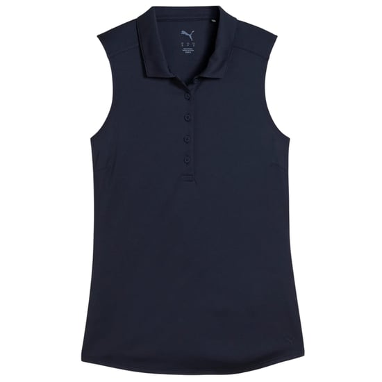 Puma - "2.0" Poloshirt für Damen, Hochleistungsmaterial, Ärmellos (Marineblau) - Image 2