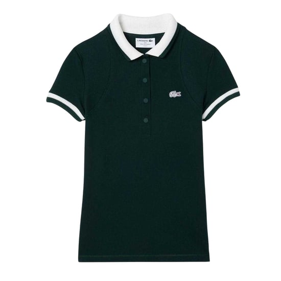 Lacoste - Poloshirt für Damen, kurzärmlig (Grün/Weiß) - Image 1