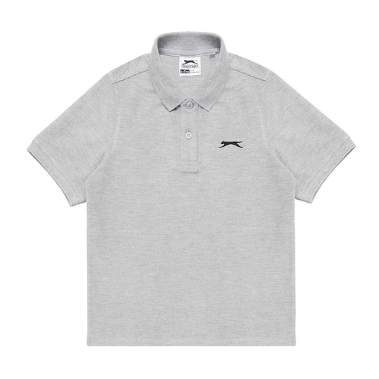 Slazenger - Poloshirt für Jungen, Polyester-Baumwollmischgewebe (Grau meliert) - Image 1