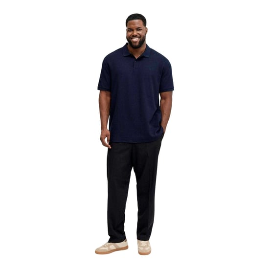 Jack And Jones - "Austin" Poloshirt für Herren, kurzärmlig (Marineblau) - Image 1