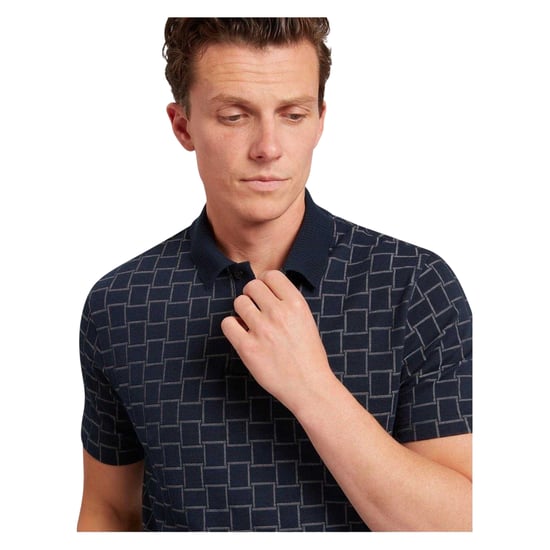 Ted Baker - Poloshirt für Herren, Mit Kragen, Jacquard (Marine) - Image 3