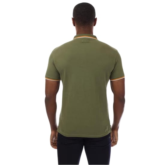 Aquascutum - Poloshirt für Herren, Schmal, kurzärmlig (Grün/Weiß) - Image 2