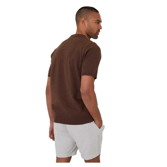 Threadbare - "Whittley" Poloshirt für Herren, kurzärmlig (Walnussbraun) - Image 3