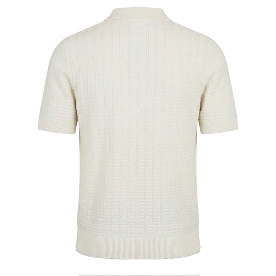 Threadbare - "Halliwell" Poloshirt für Herren, kurzärmlig (Ecru) - Image 2