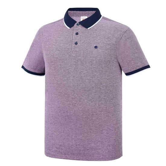 SoulCal - Poloshirt für Herren, Baumwolle Piqué (Burgunderrot/Weiß) - Image 3