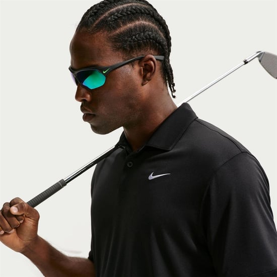 Nike - "Performance" Poloshirt für Herren, kurzärmlig (Schwarz/Weiß) - Image 3